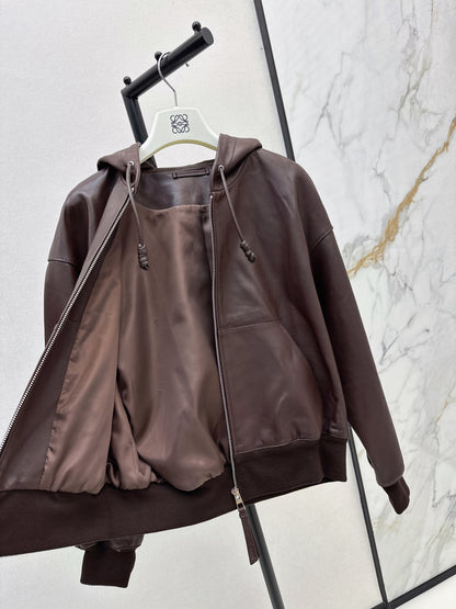 Loe 25fw leather jacket