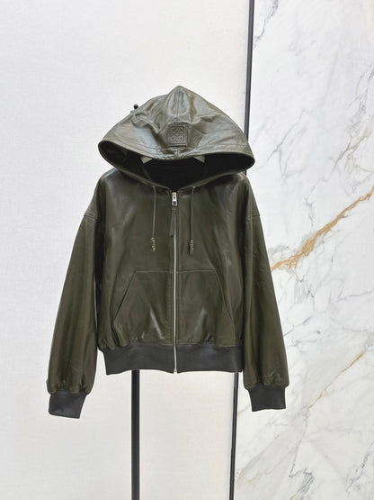Loe 25fw leather jacket