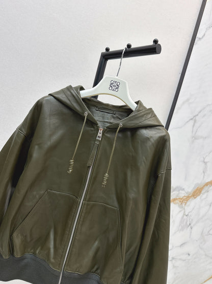 Loe 25fw leather jacket