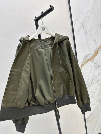 Loe 25fw leather jacket