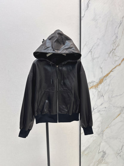 Loe 25fw leather jacket