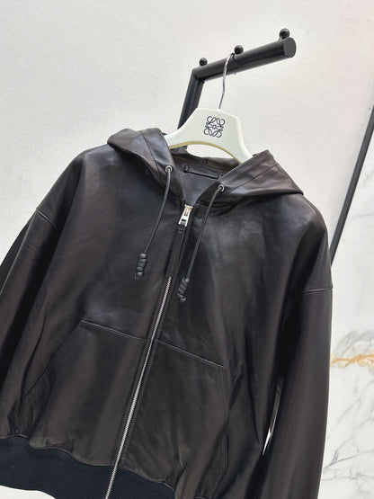 Loe 25fw leather jacket