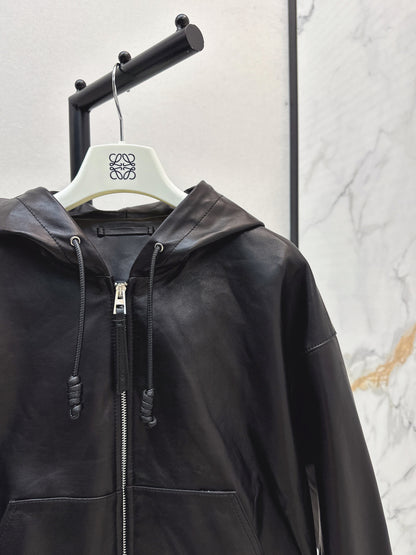 Loe 25fw leather jacket