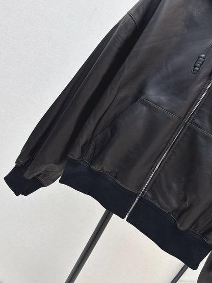 Loe 25fw leather jacket