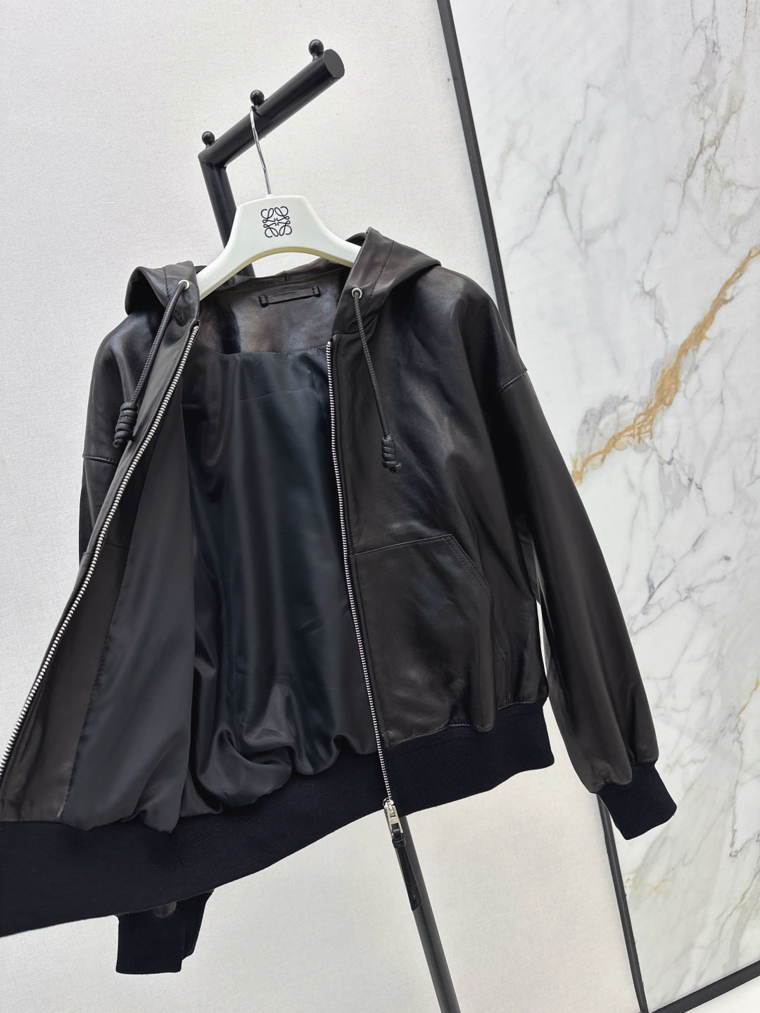 Loe 25fw leather jacket