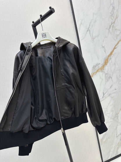 Loe 25fw leather jacket