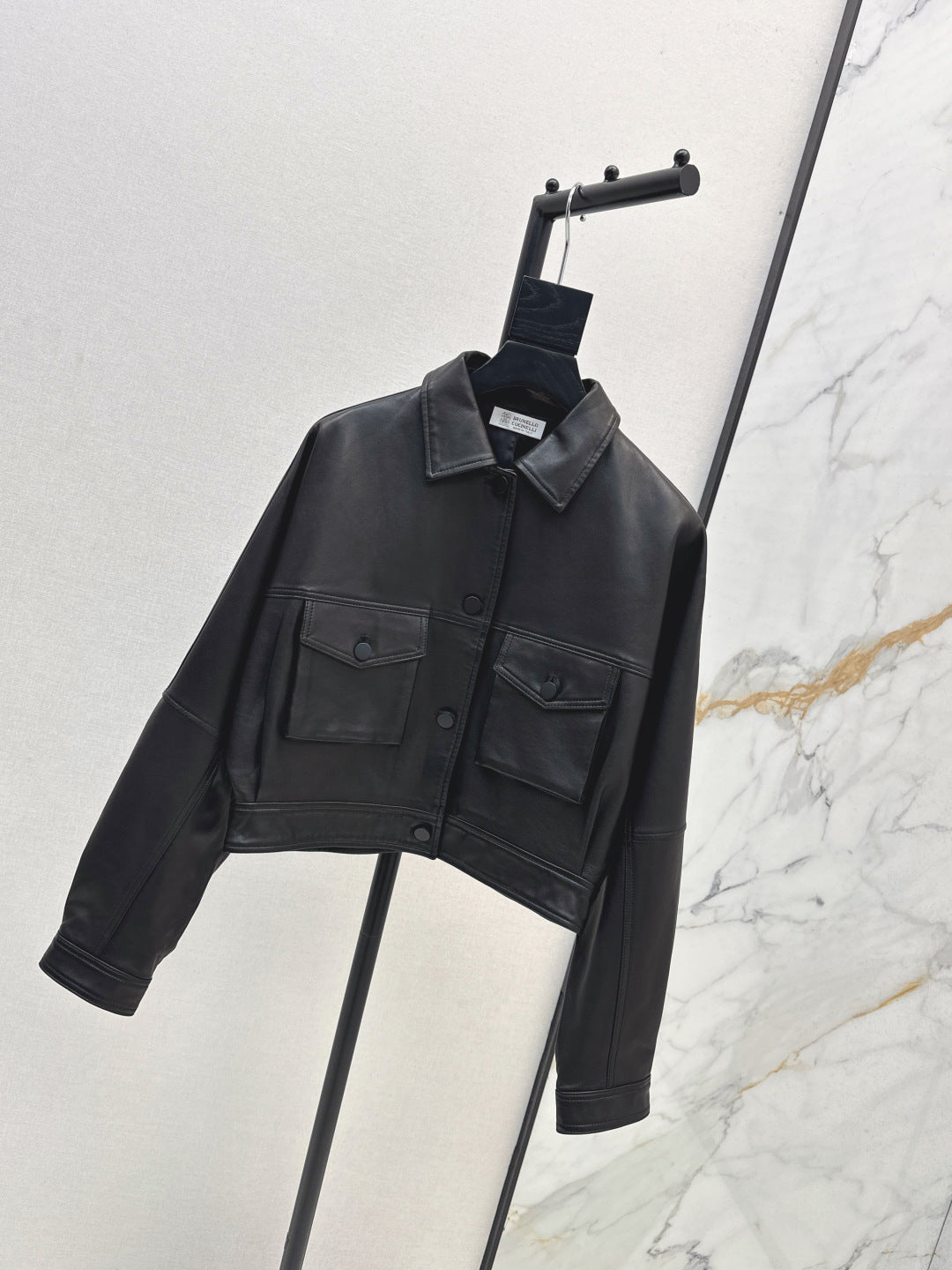 Brune 25fw leather jacket