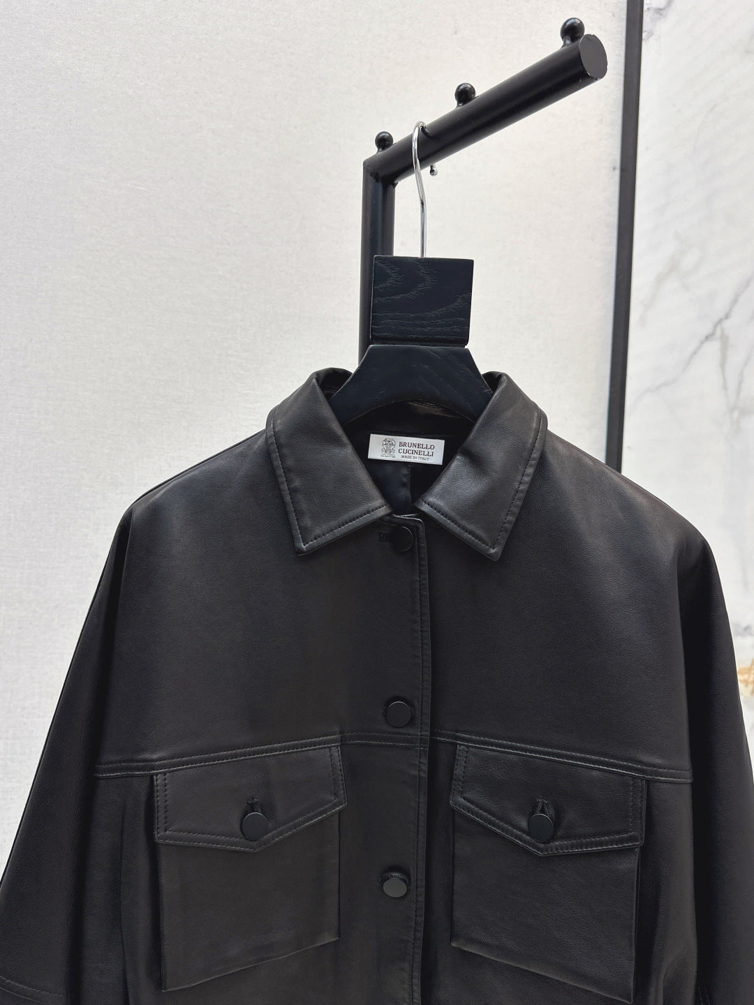 Brune 25fw leather jacket