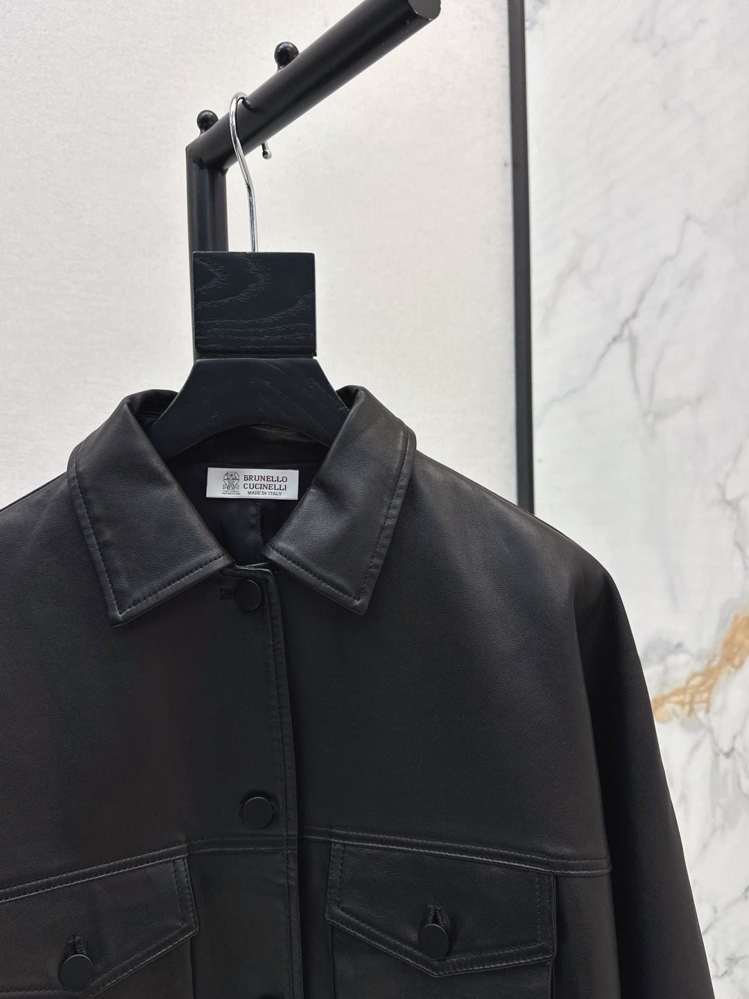 Brune 25fw leather jacket