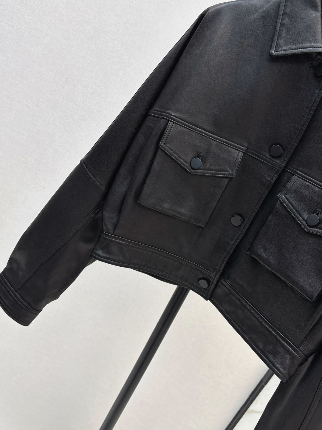 Brune 25fw leather jacket