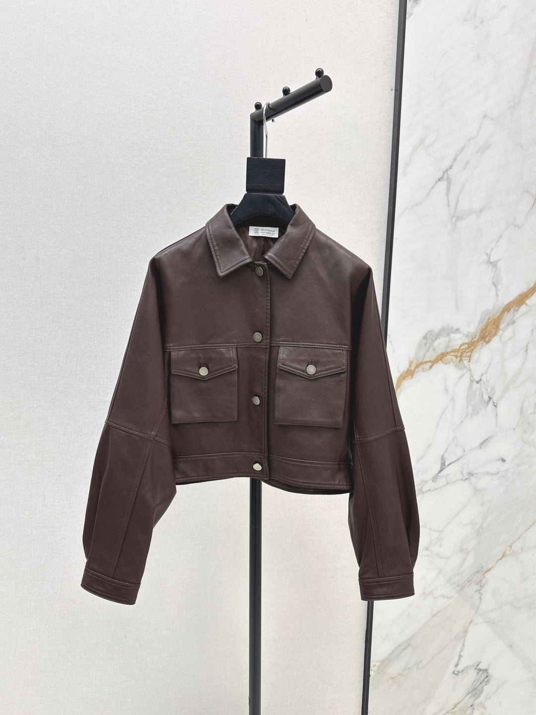 Brune 25fw leather jacket