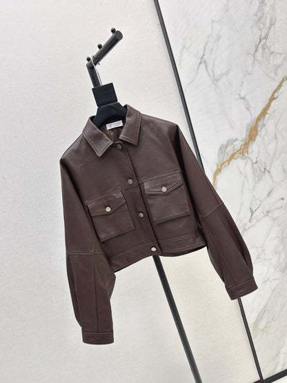 Brune 25fw leather jacket
