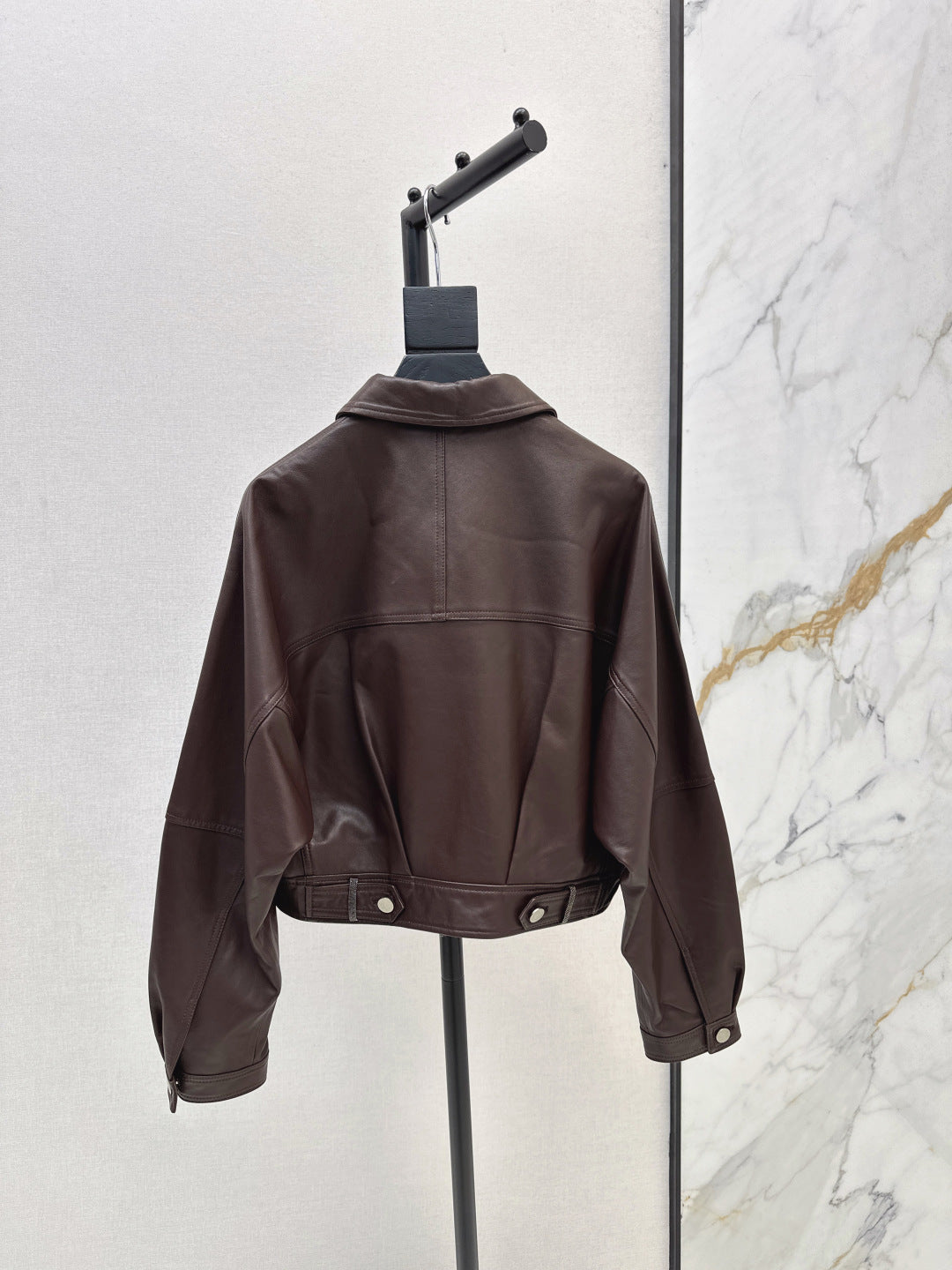 Brune 25fw leather jacket