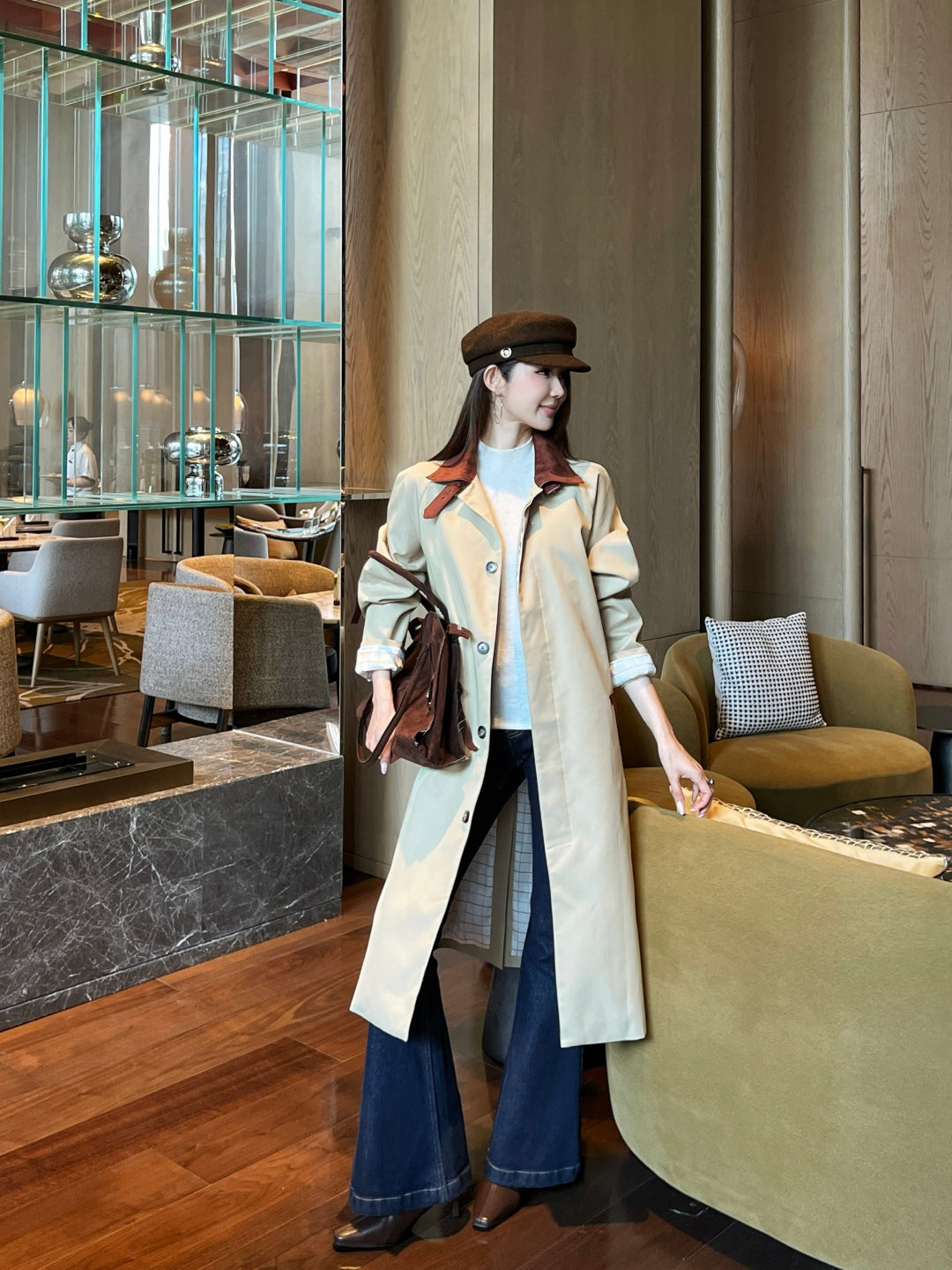 Brune 25fw trench coat
