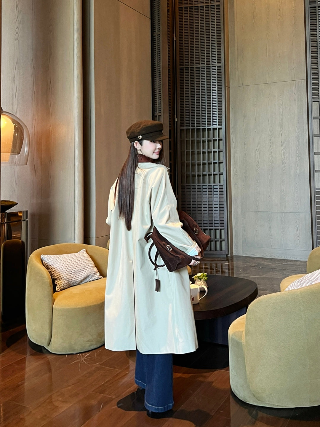 Brune 25fw trench coat