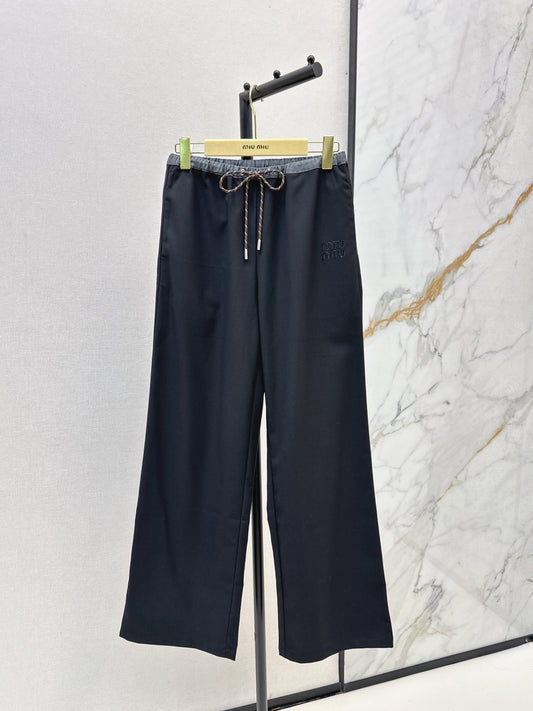 Miu 25fw drawstring pants