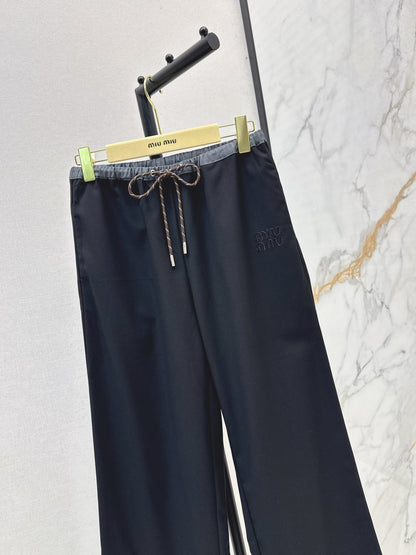 Miu 25fw drawstring pants