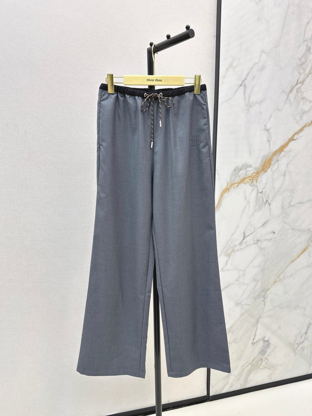 Miu 25fw drawstring pants