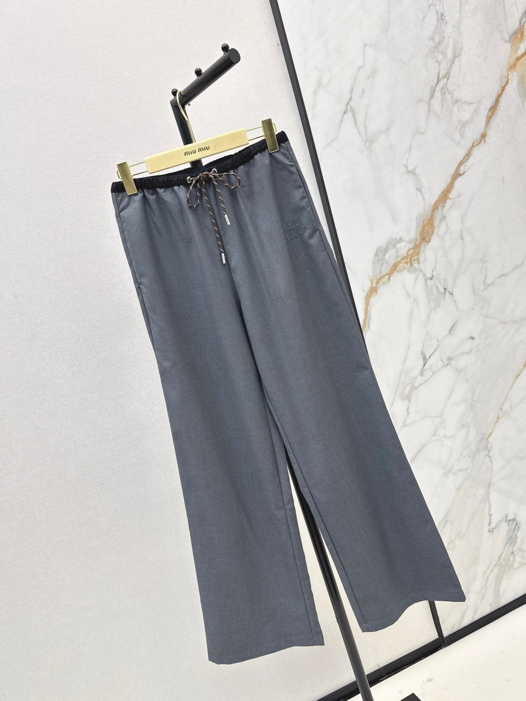 Miu 25fw drawstring pants