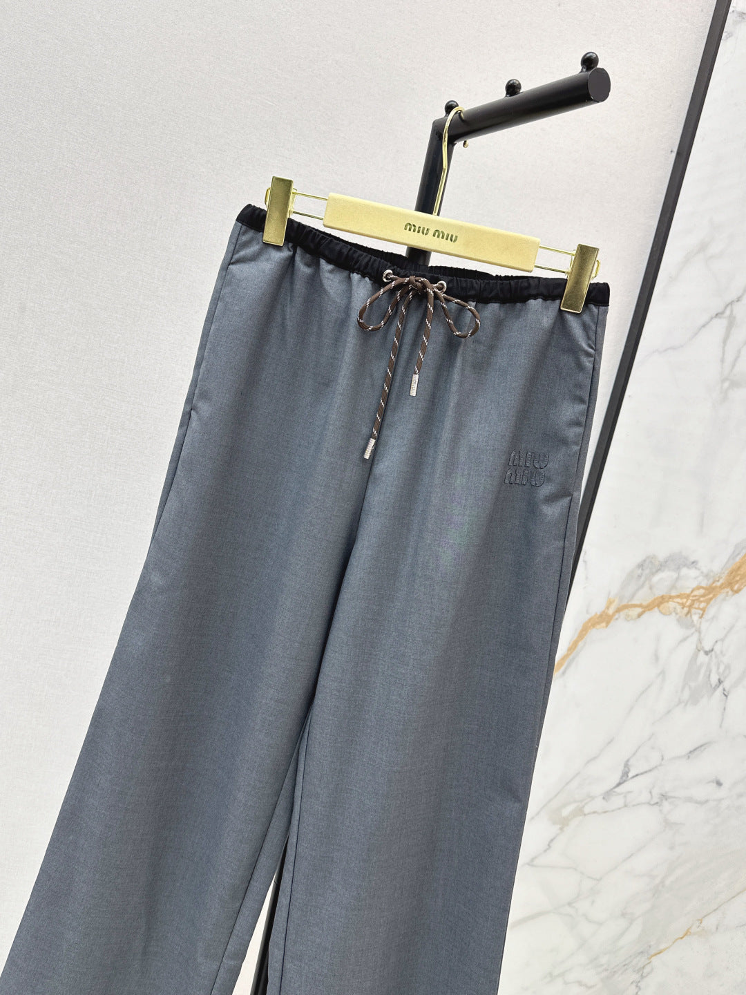 Miu 25fw drawstring pants