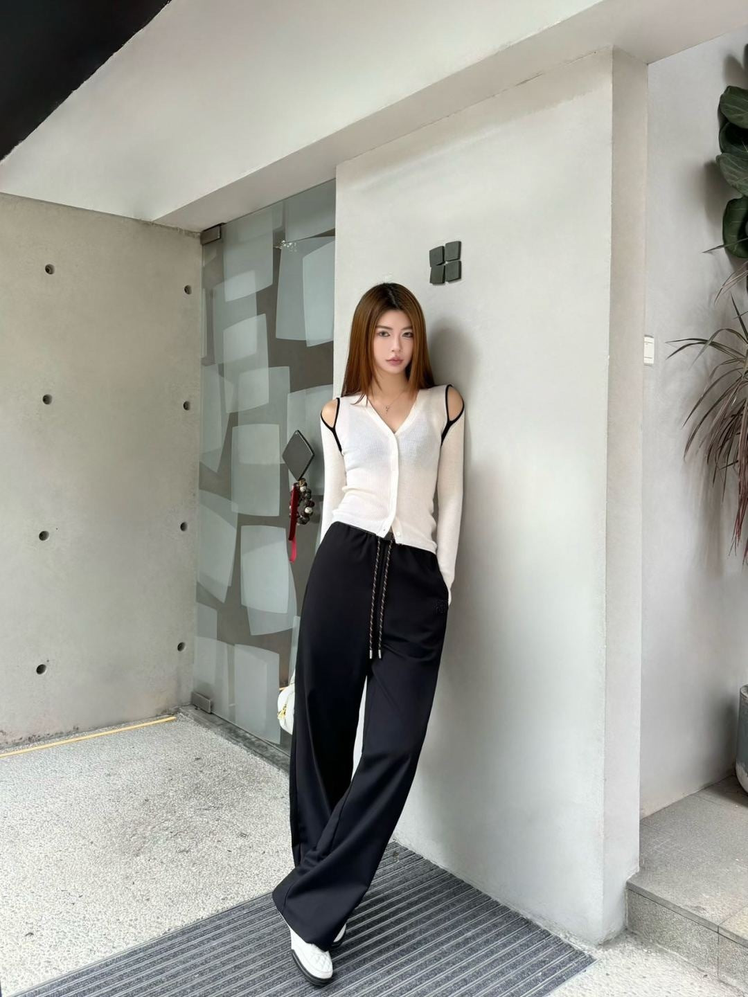 Miu 25fw drawstring pants