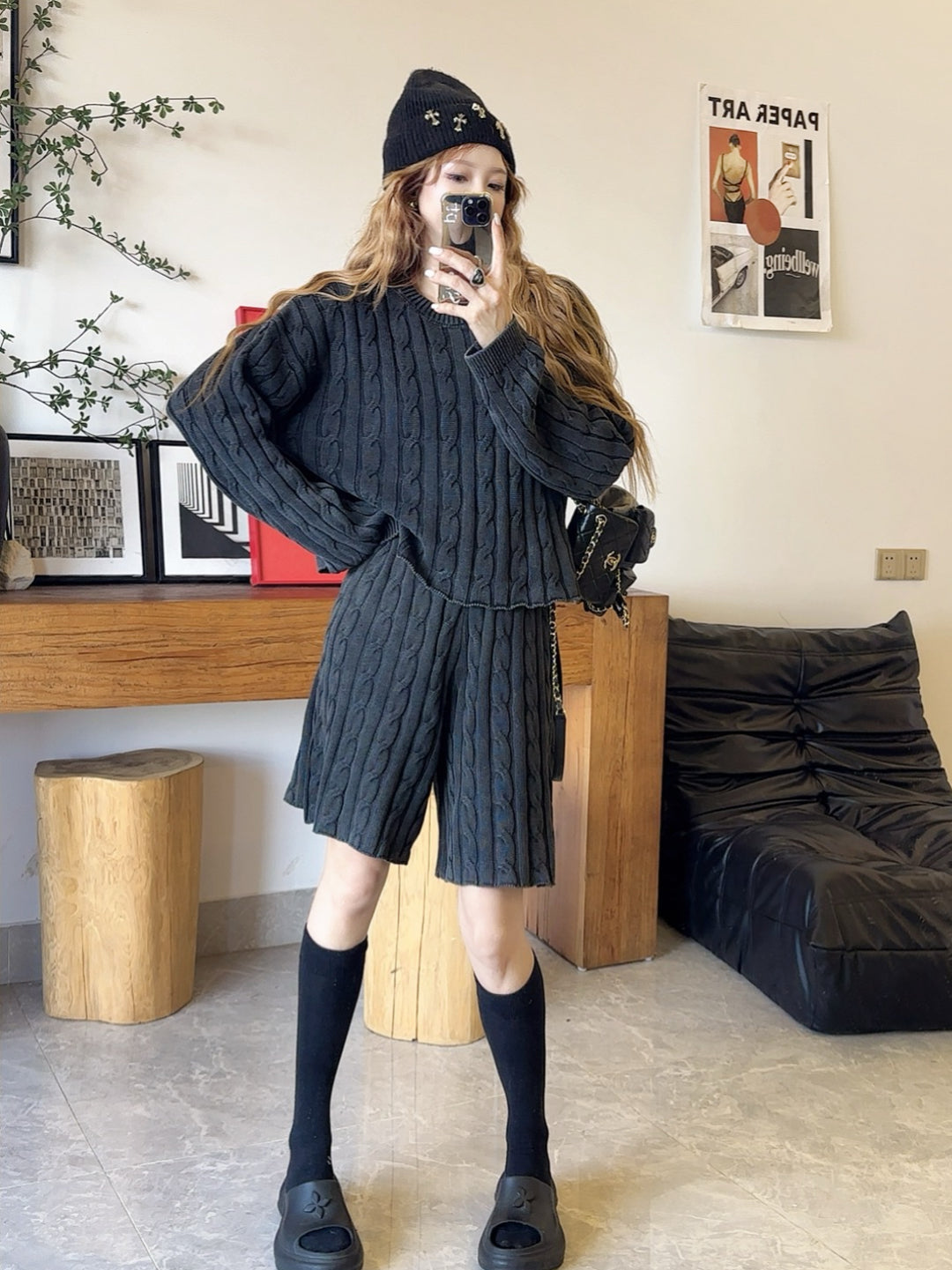Max 25fw knitted suit