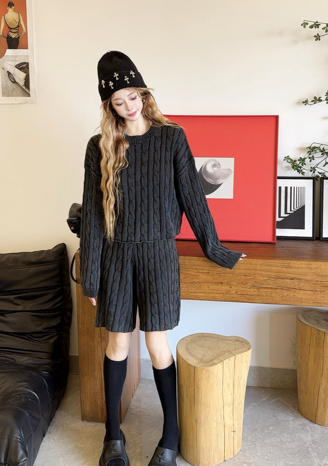 Max 25fw knitted suit