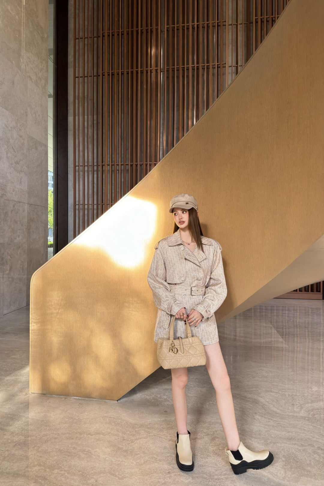 CD 25fw jacquard coat