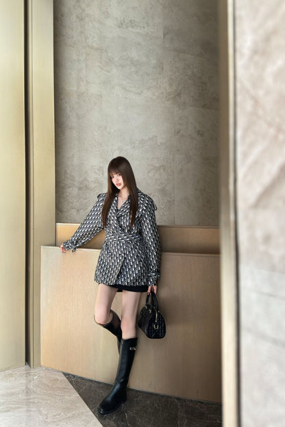 CD 25fw jacquard coat