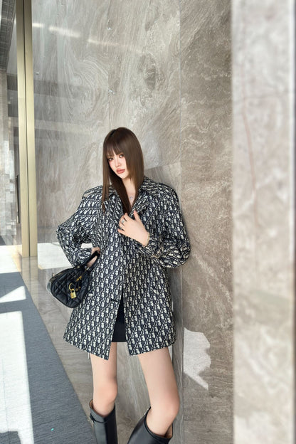 CD 25fw jacquard coat