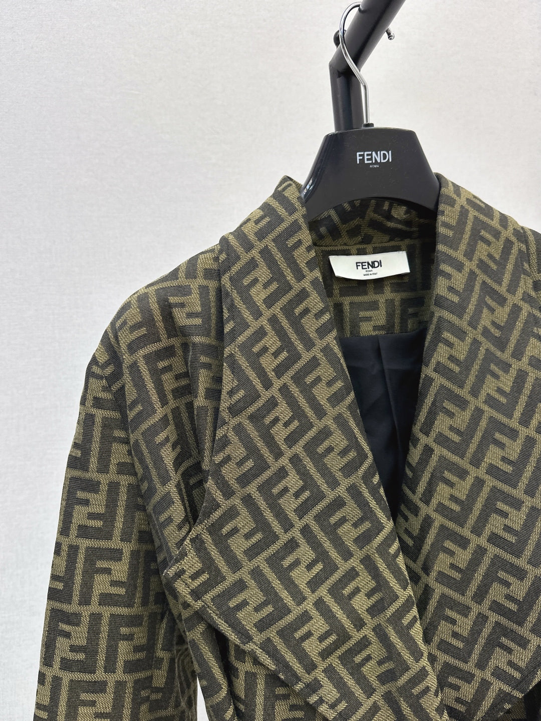 Fend 25fw jacquard coat
