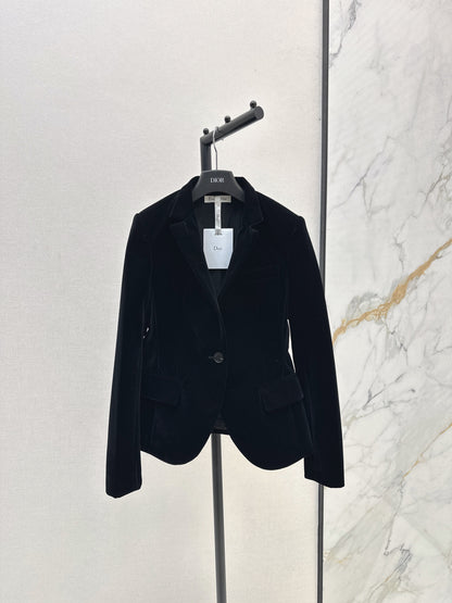 CD 25fw velvet blazer