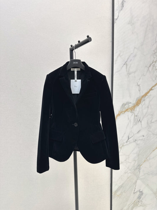 CD 25fw velvet blazer
