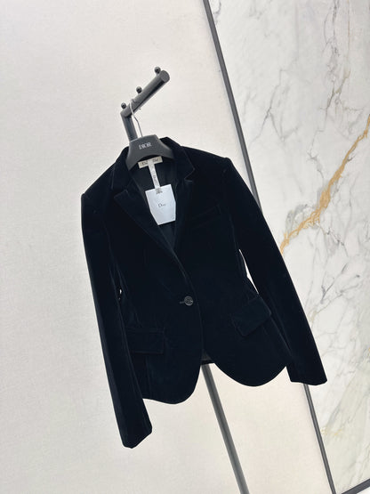 CD 25fw velvet blazer