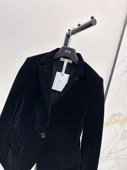 CD 25fw velvet blazer