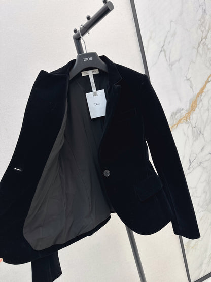CD 25fw velvet blazer