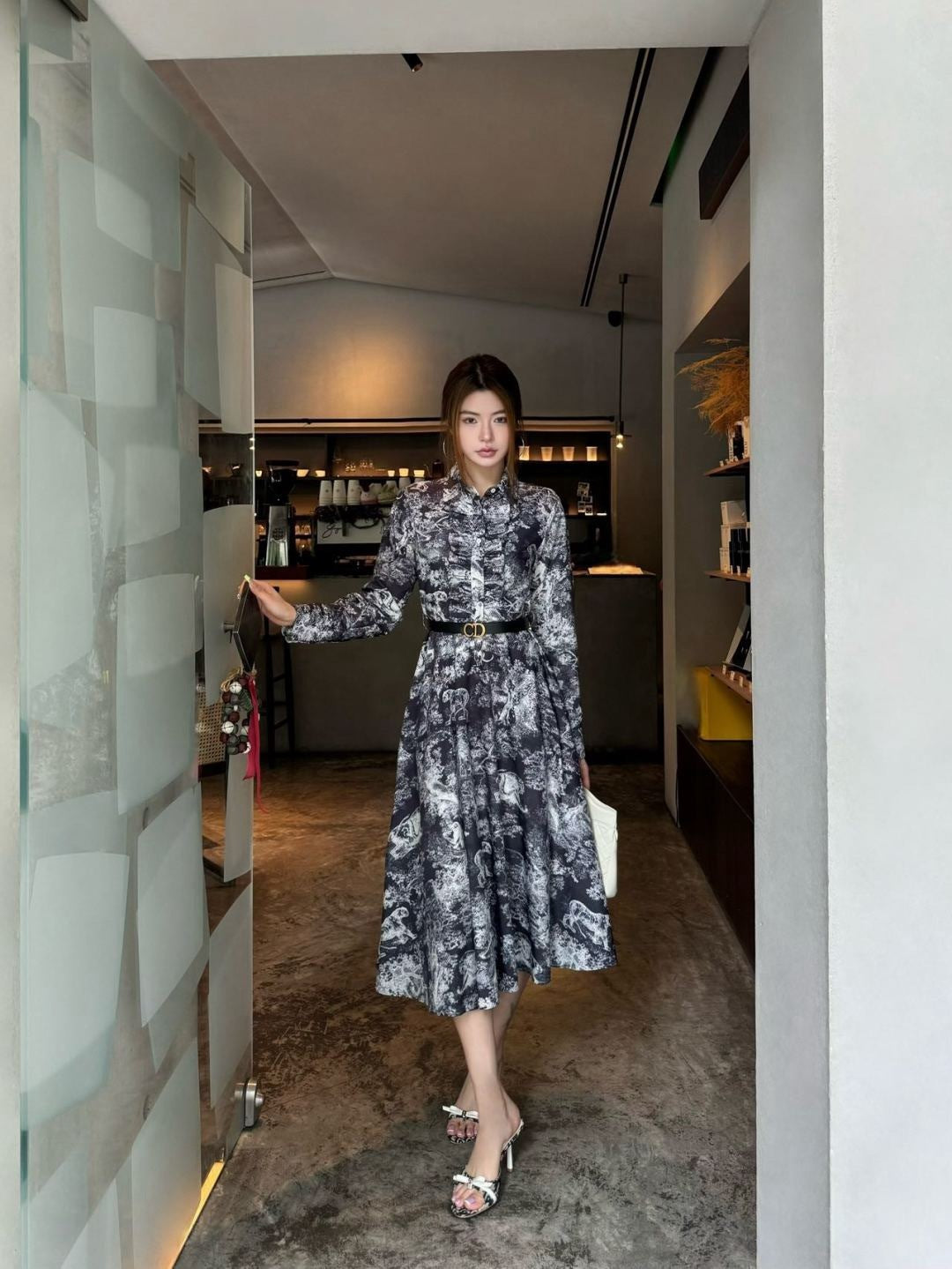 CD 25fw ruffle dress
