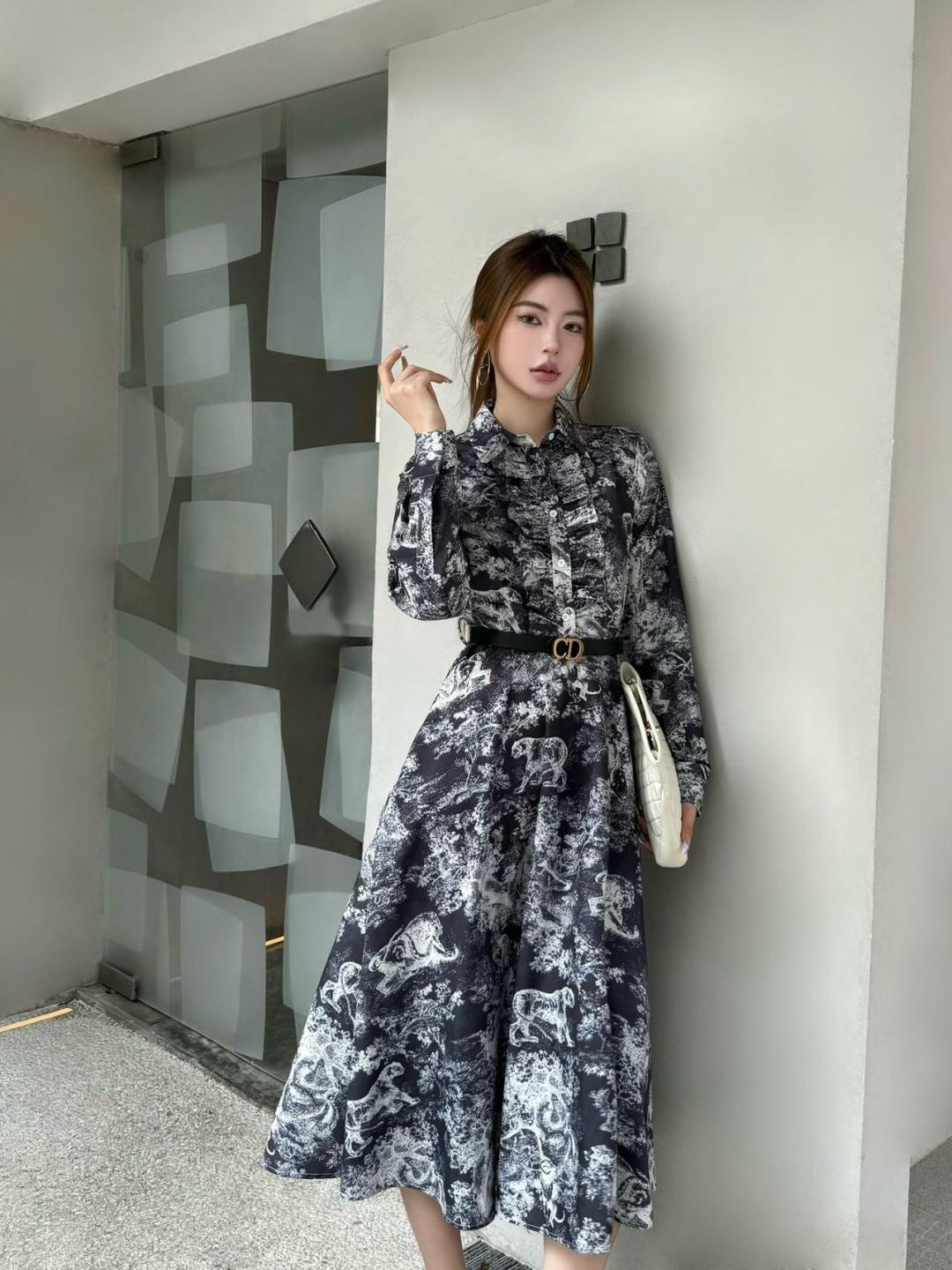 CD 25fw ruffle dress