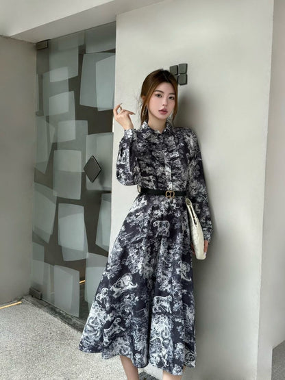 CD 25fw ruffle dress