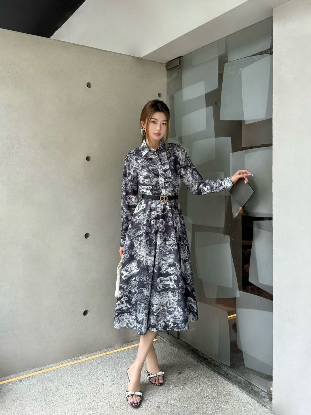 CD 25fw ruffle dress
