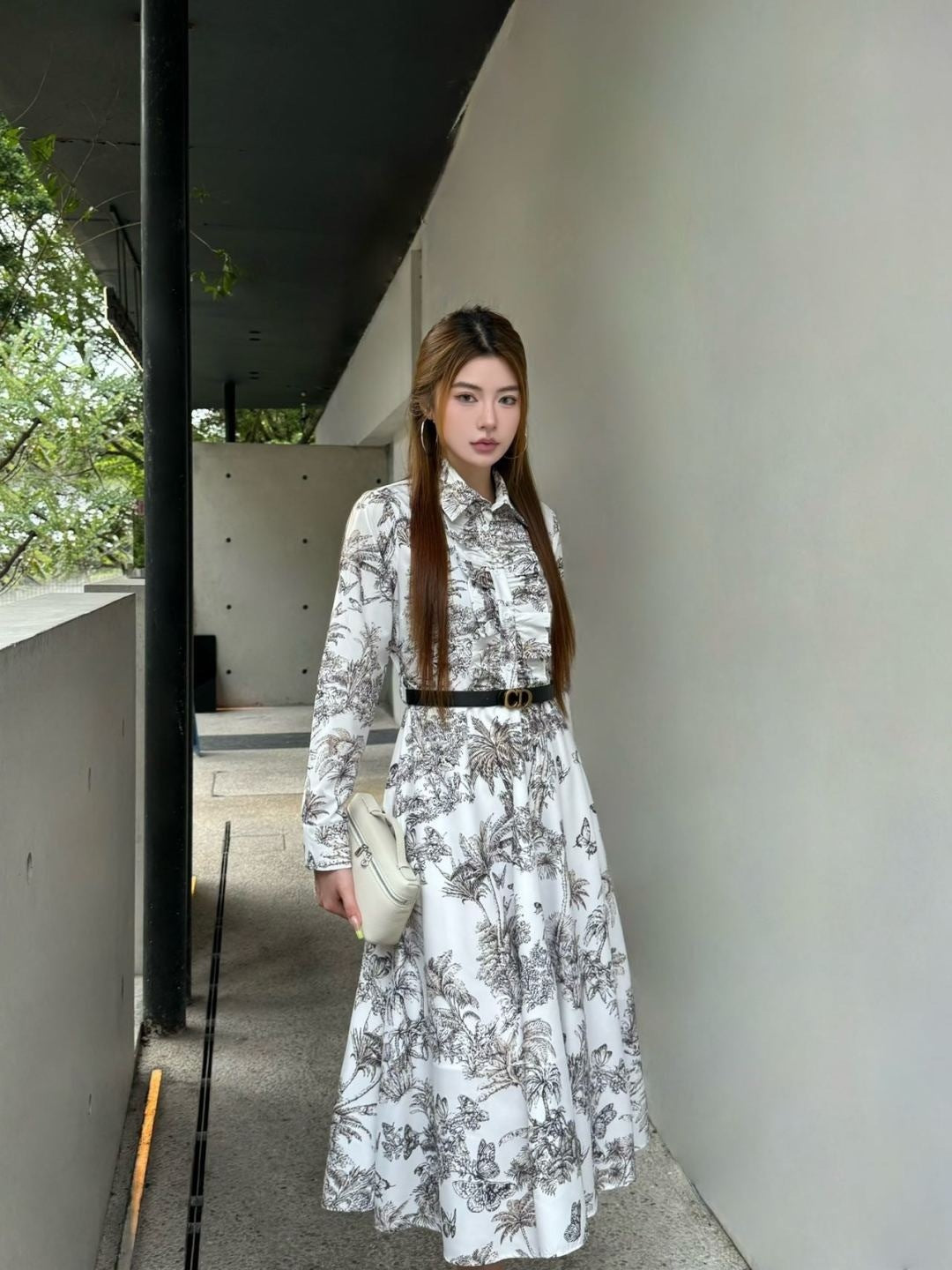 CD 25fw ruffle dress