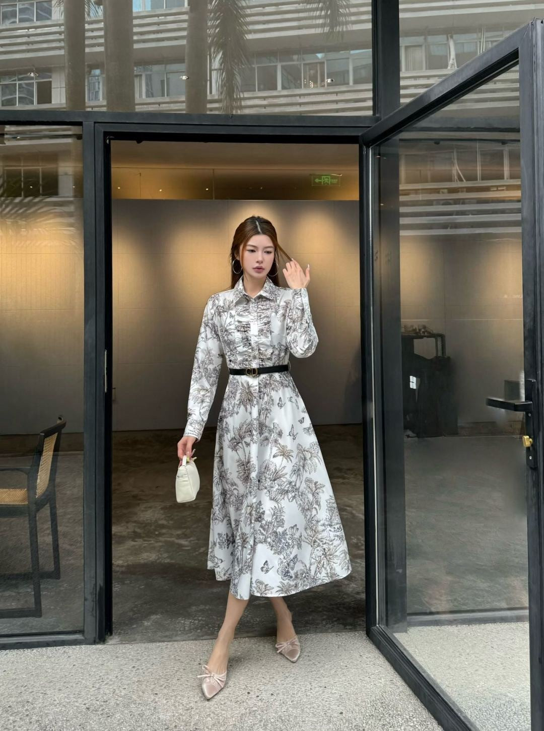 CD 25fw ruffle dress