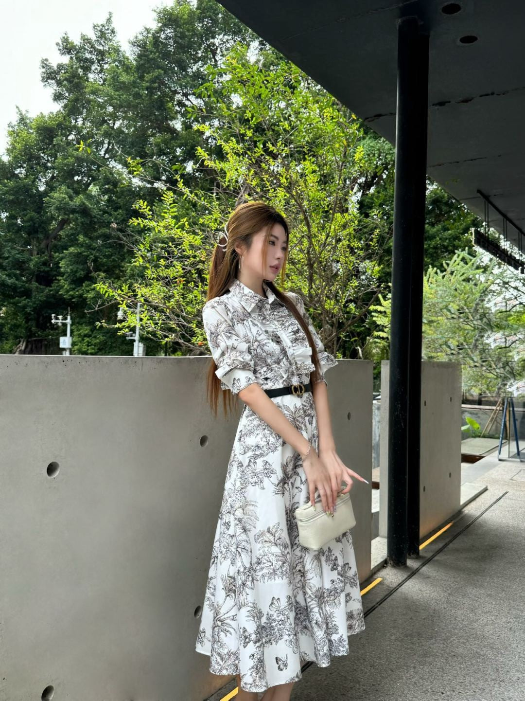 CD 25fw ruffle dress