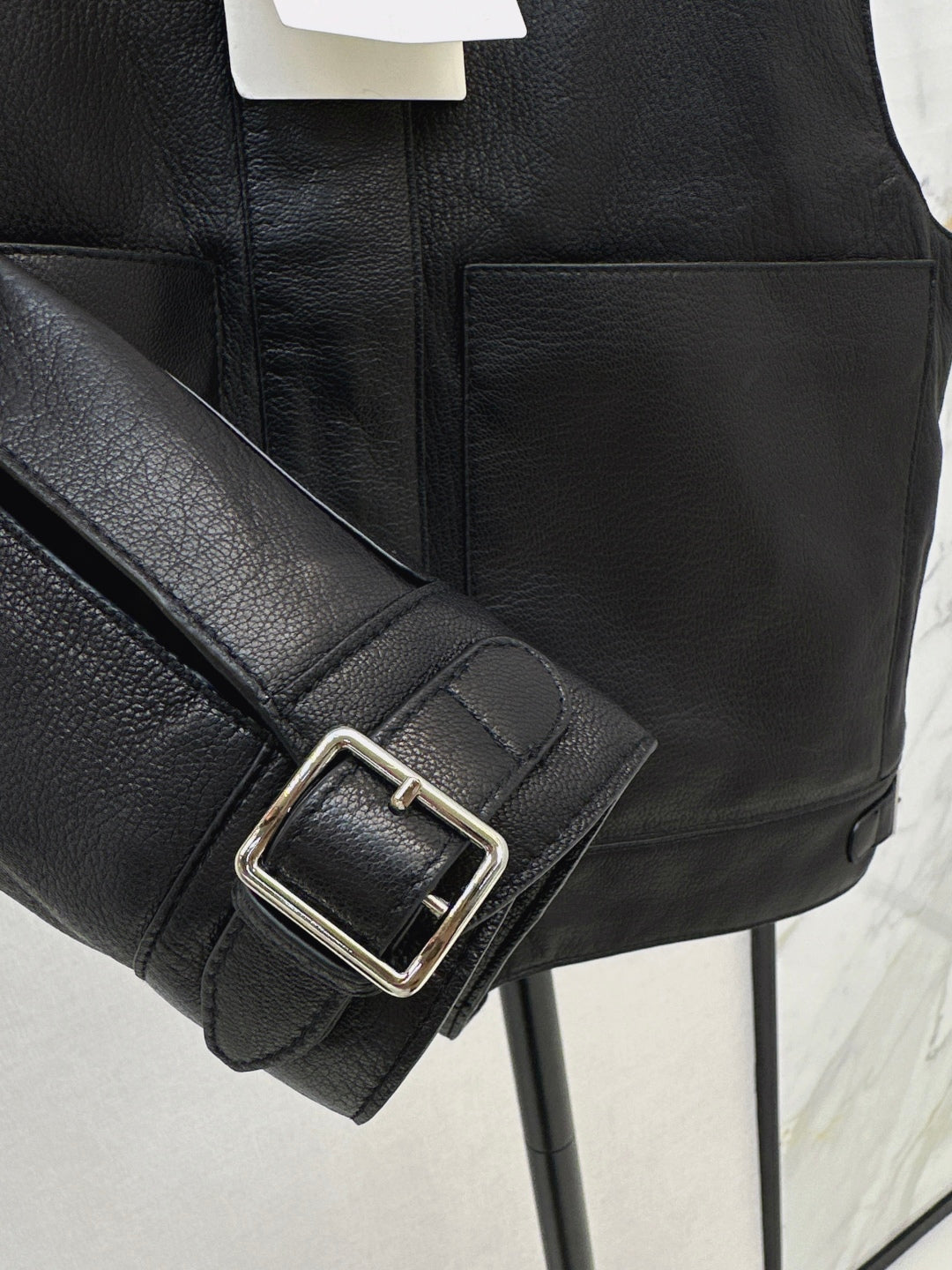 Herm 25fw leather vest