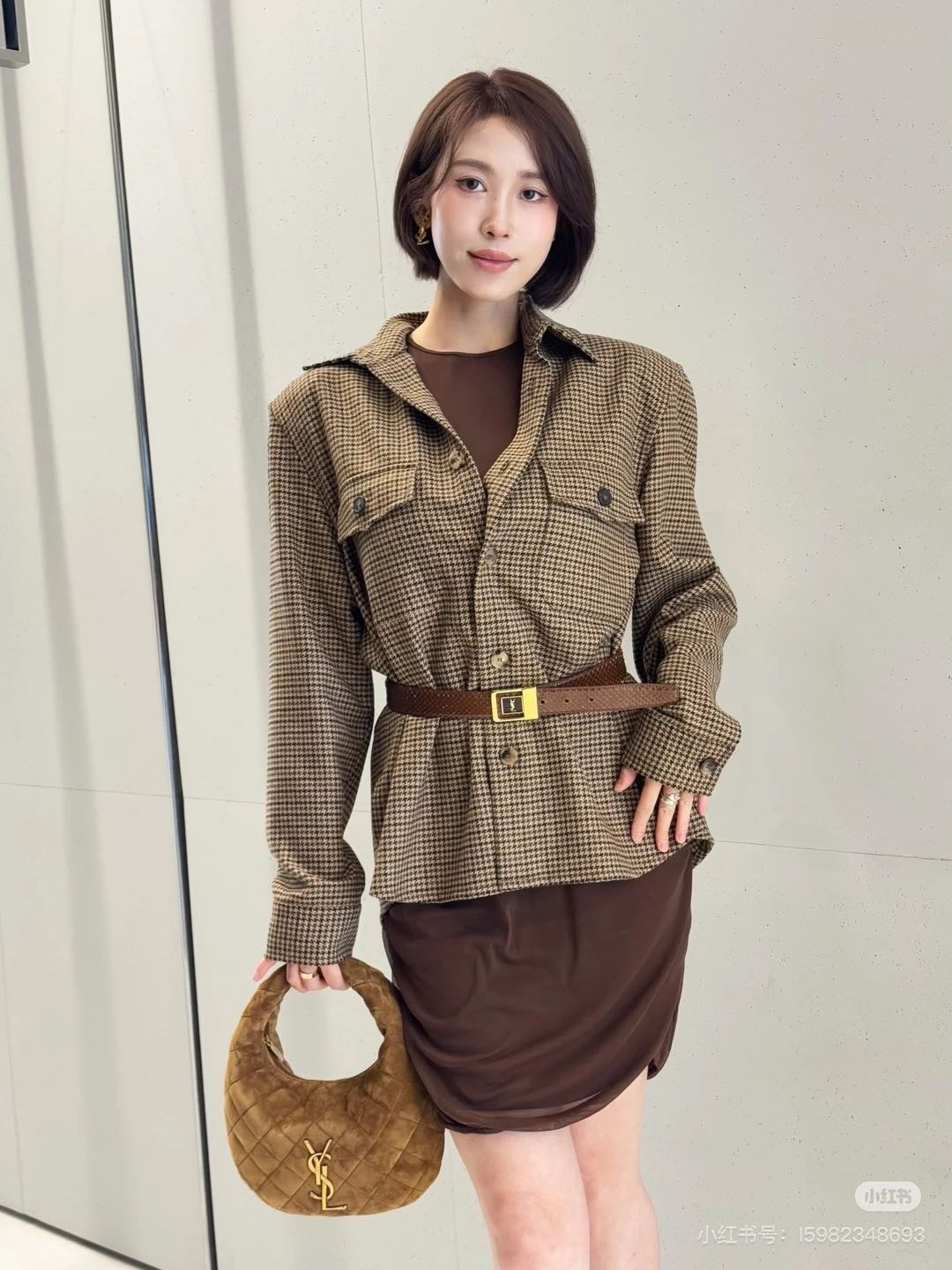 Saint 25fw houndstooth jacket