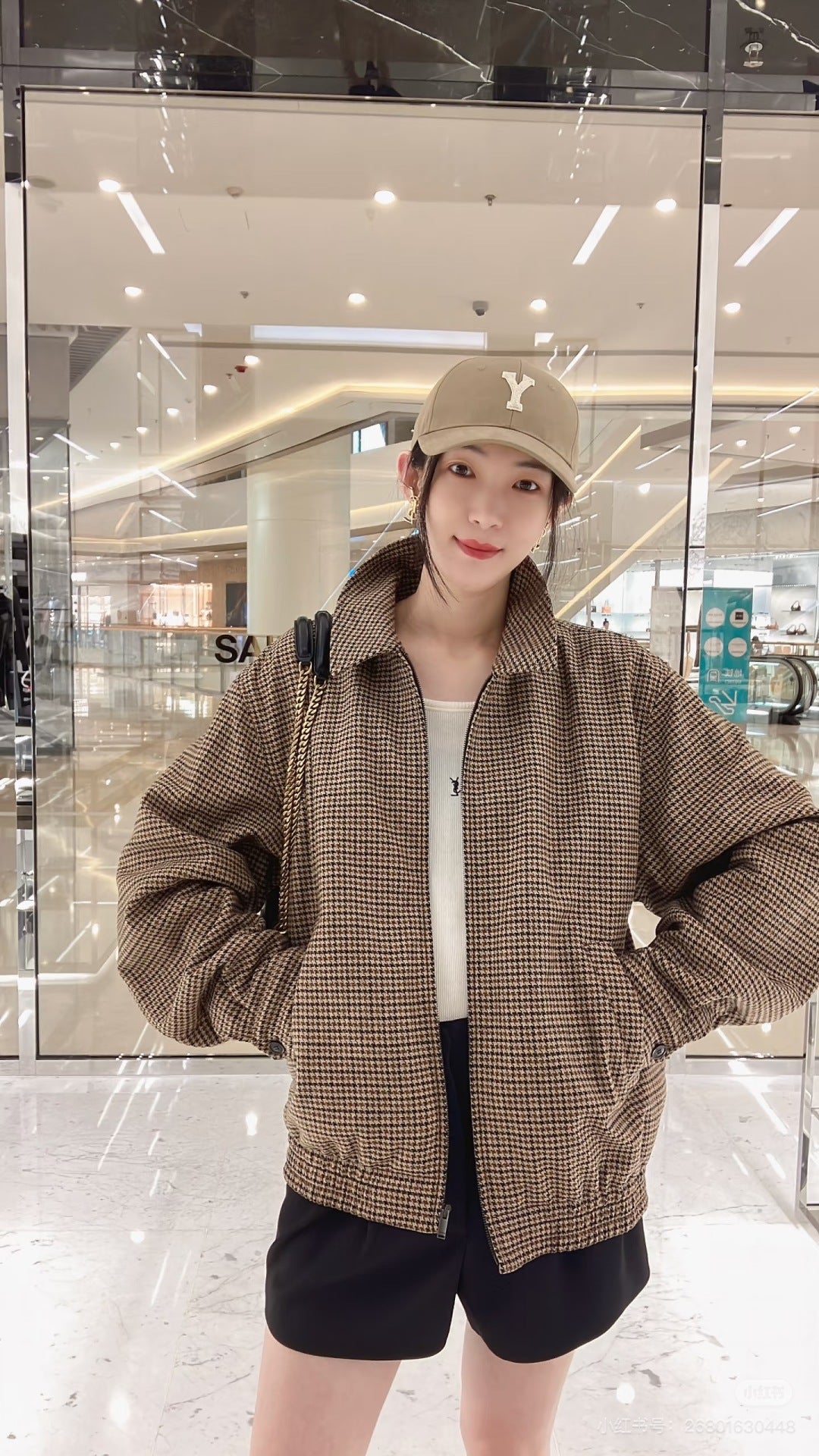 Saint 25fw houndstooth jacket