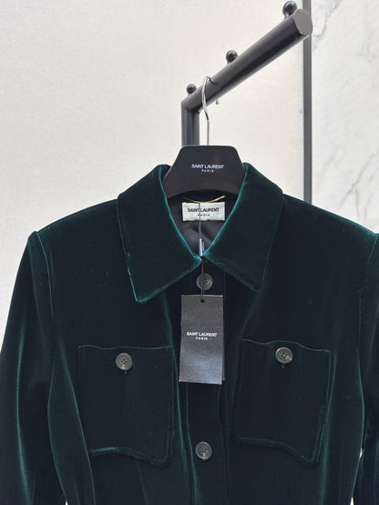 Saint lau 25fw velvet jacket