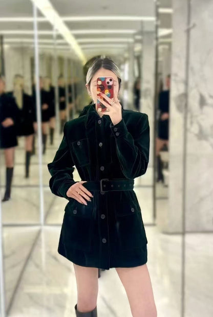 Saint lau 25fw velvet jacket