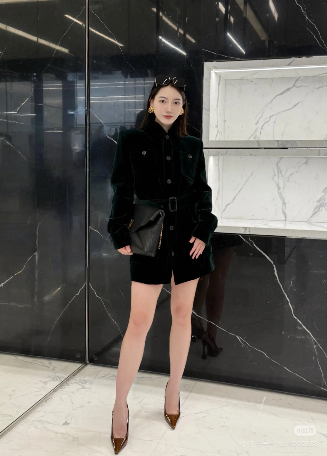 Saint lau 25fw velvet jacket