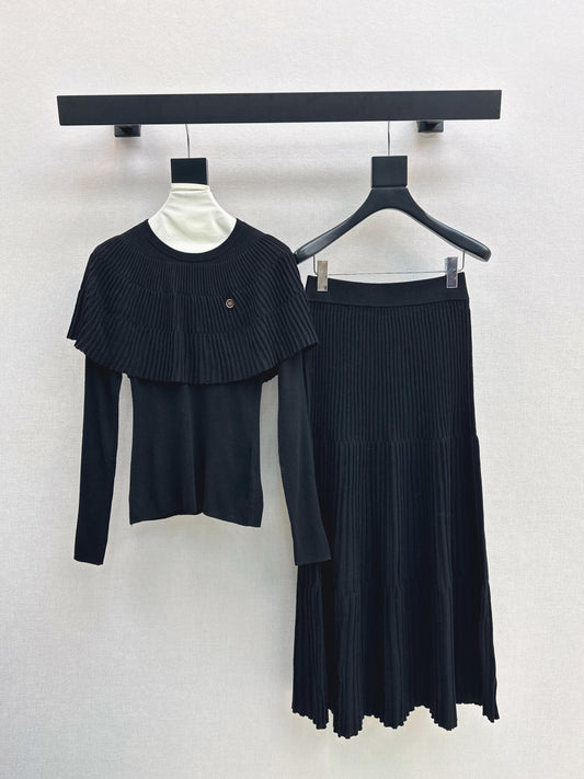 Miu 25fw knitted suit